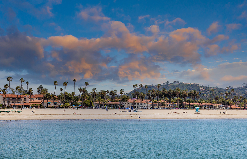 The best summer beach destination in America is Santa Barbara in California