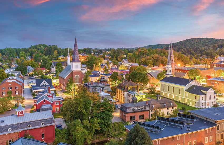Top vacation spot in the summer for couples in Montpelier in Vermont