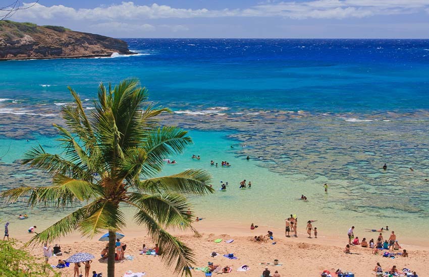 Bluest water in the world